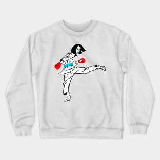Taekwondo Woman Crewneck Sweatshirt